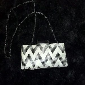 Jessica  McClintock chevron clutch